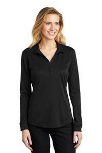 Ladies Port Authority® Silk Touch™ Long Sleeve Performance Polo Shirt