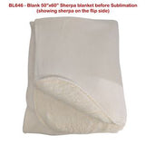 Sherpa Faux Wool Lined Micro Mink Throw, 50x60, with Lasered logo patch, NO SETUP CHARGE