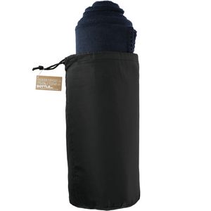 100% Recycled PET Fleece Blanket with RPET Pouch