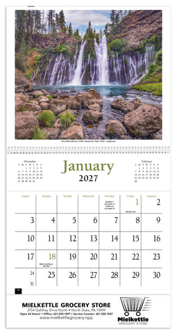 HotLine® Products Scenic America® Pocket Calendar