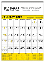 Triumph® Calendars Yellow & Black Contractor Memo Calendar