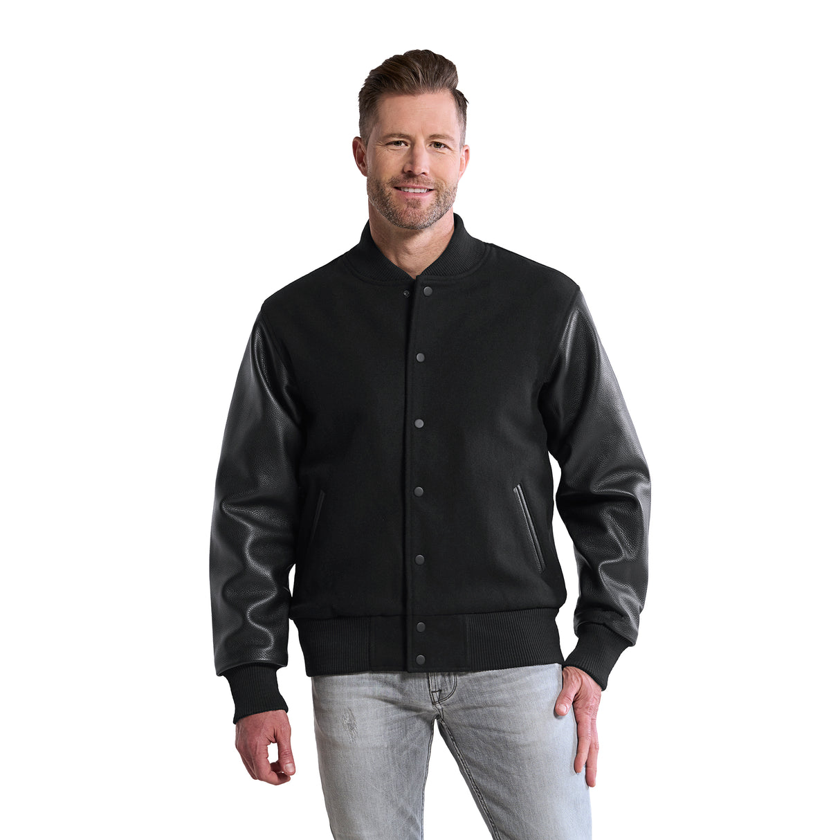 Varsity - Melton and Leather Varsity Jacket