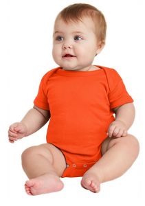 Rabbit Skins™ Infant Short Sleeve Baby Rib Bodysuit