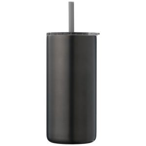 Borealis Recycled Stainless Steel Straw Tumbler - 16 oz.