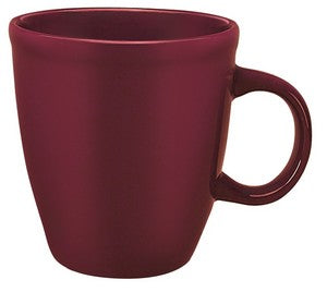 Mocha 19oz burgundy ceramic mug - Etched