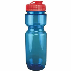 22 Oz. Translucent Bike Bottle w/ Flip Top Lid