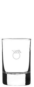 Tralee 1.75oz heavy sham clear shot glass