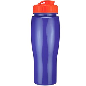 24 Oz. Contour Bottle w/ Flip Top Lid - Solid Colors
