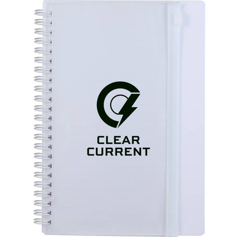 5.5'' x 8.5'' Spiral Notebook with Clear Pocket