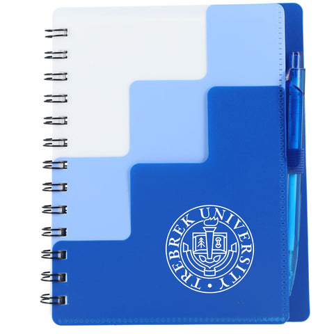 5'' x 7'' Recycled Pace Spiral Notebook w Pen