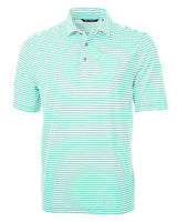 Cutter & Buck Virtue Eco Pique Stripe Recycled Mens Polo