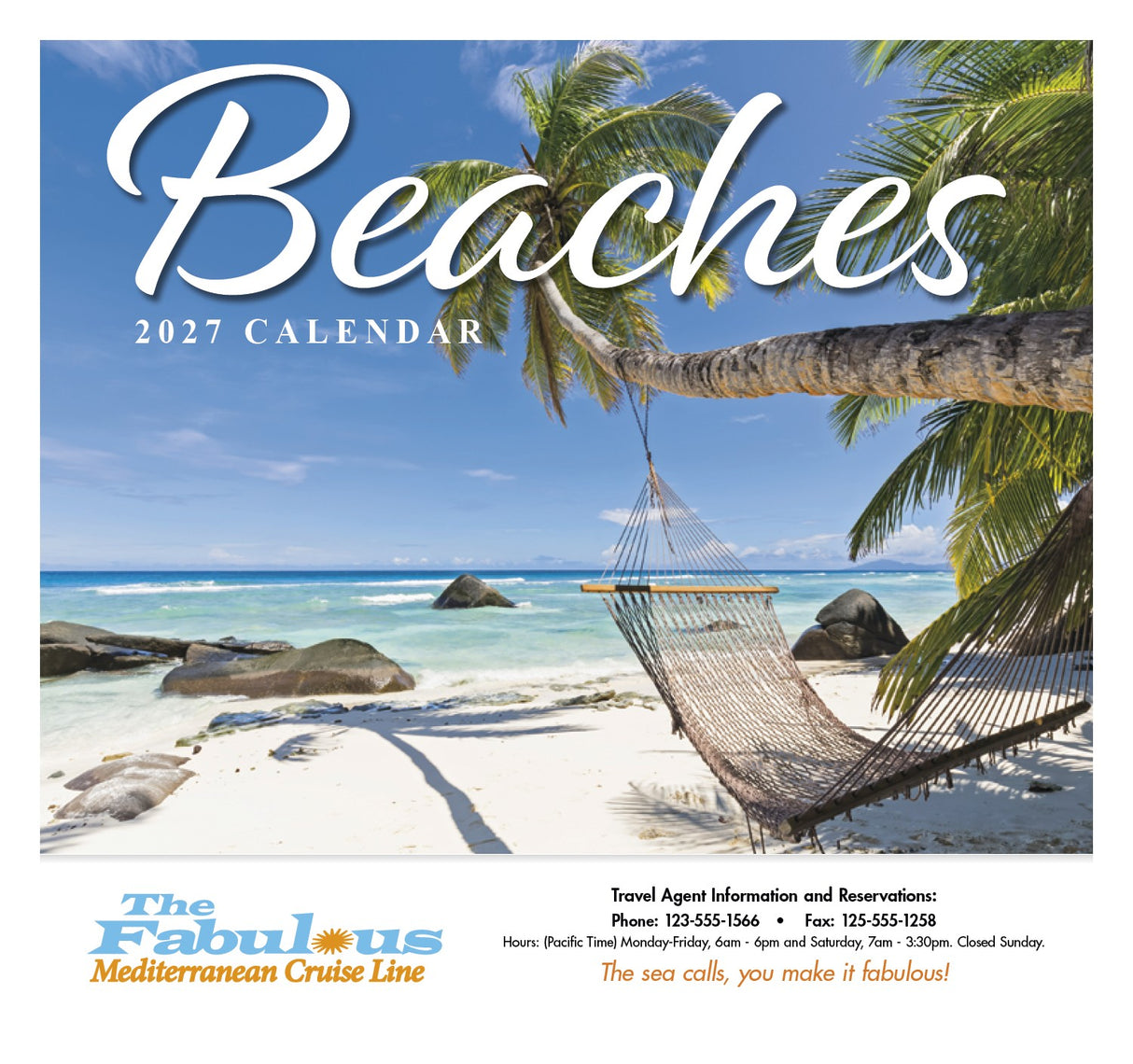 HotLine Products Beaches Appointment Calendar - Stapled cover image