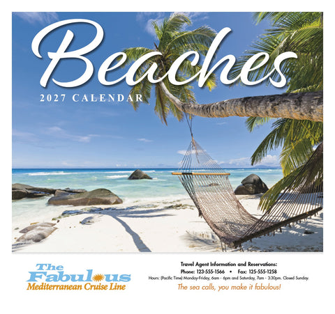 HotLine® Products Beaches Appointment Calendar - Stapled