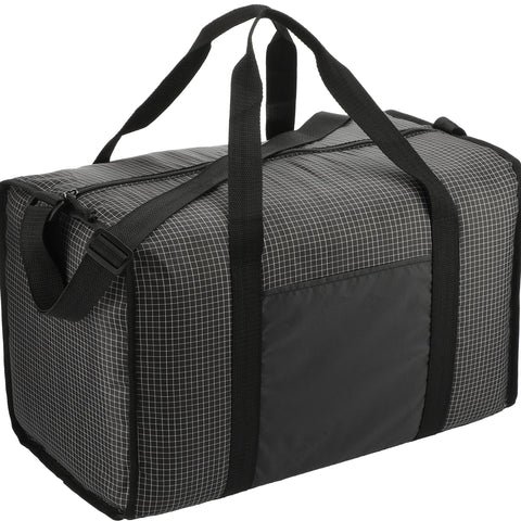 Grid Boxy Duffle Bag