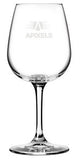 Merlot 12.75oz clear wine glass - Etched