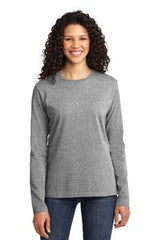 Port & Company® Ladies Long Sleeve Core Cotton Tee