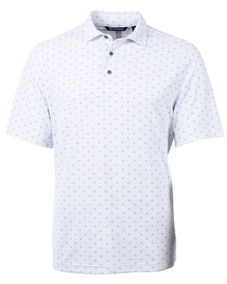 Cutter & Buck Virtue Eco Pique Tile Print Recycled Mens Polo
