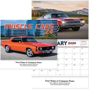 Muscle Cars Stapled Wall Calendar