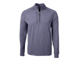 Cutter & Buck Adapt Eco Knit Heather Mens Big & Tall Quarter Zip Pullover