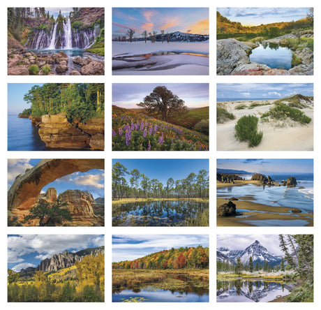 HotLine Products Scenic America Executive-White Ad Calendar month image