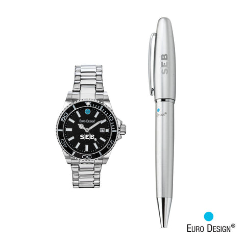 Euro Design® Velten Watch/Pen Set