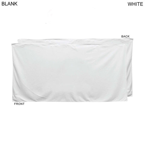 Heavier Weight, Plush Velour Terry Cotton Blend Beach Towel, Sublimated Logo Edge to Edge (30