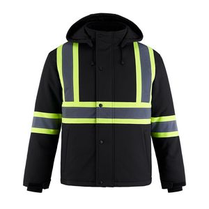 Freightliner Adult Hi-Vis Insulated Softshell Jacket w/Detachable Hood