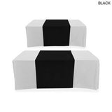 Polycotton Twill Table Runner, 30x90, Covers Front, Top and Back, Heat Transfer logo