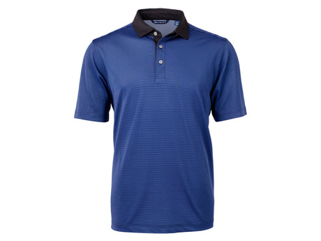 Cutter & Buck Virtue Eco Pique Micro Stripe Recycled Mens Big & Tall Polo