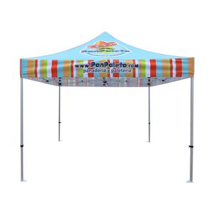 000550  Premium Sublimated Tent Kit 10', Includes Premium 40mm Aluminum Frame, Canopy, Case, Grass Stake Kit