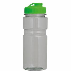 20 Oz. Translucent Recreation Bottle w/ Flip Top Lid