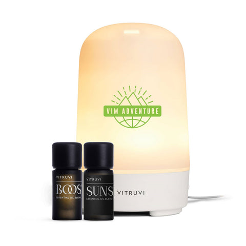 Vitruvi Glow Diffuser and Essential Oils Bundle Set