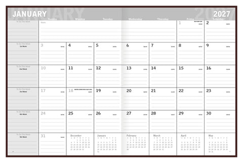 Triumph® Calendars Classic Monthly Planner