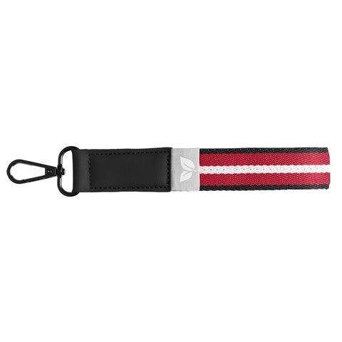 Newport rPET Woven Chevron Snap Trigger Keychain - 7.5
