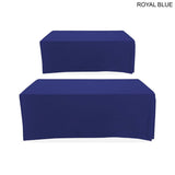 48 Hr Quick Ship - Polycotton Twill Table Throw for 6' Table, Drape style, 4 sided, Closed Back
