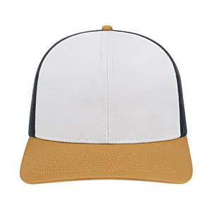 000379 Cap America Poly/Cotton Trucker Mesh Back Cap