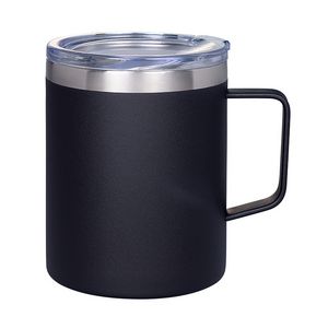 12 Oz. Vacuum Insulated Coffee Mug w/Handle