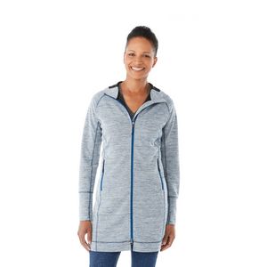 Women's ODELL Performance Knit Tunic Length Full Zip Hoodie with Thumb Holes