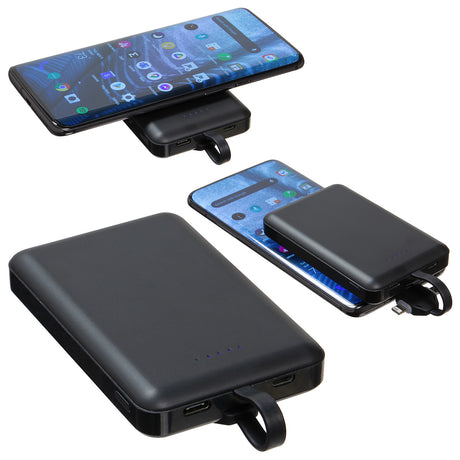 Esquire 5000mAh Power Bank + Wireless Charger with 3-in-1 Charging Cable
