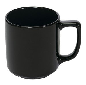 Richmond 16oz black ceramic mug - Etched