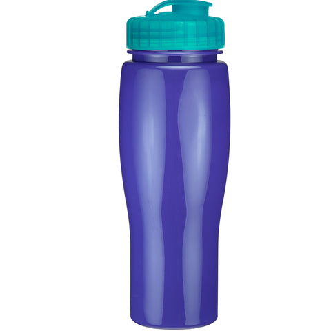 24 Oz. Contour Bottle w/ Flip Top Lid - Solid Colors