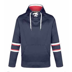 Dangle Adult Pullover Hockey Lace Hooded Sweatshirt