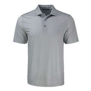 Cutter & Buck Pike Eco Shadow Check Print Recycled Mens Polo