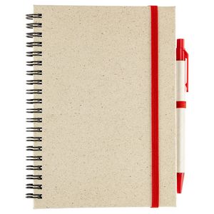Prairie Fragrant Grass Recycled Spiral Notebook with Pen