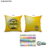 72 Hr Fast Ship - Sublimated Throw Cushion, 12x12, Invisible Zipper Closure, Removable insert