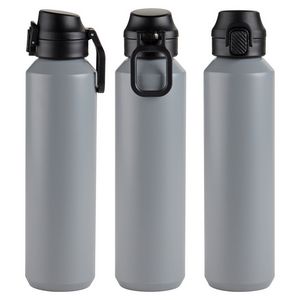 Nexus 27 oz Recycled Aluminum Bottle with Flip-Top Lid and Carabiner