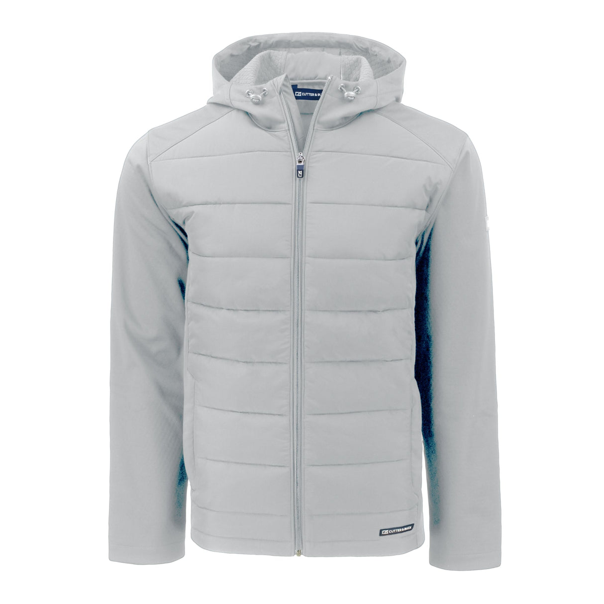 Cutter & Buck Evoke Hybrid Eco Softshell Recycled Full Zip Mens Hooded Jacket