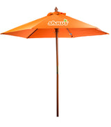 7' Wooden Market Umbrella