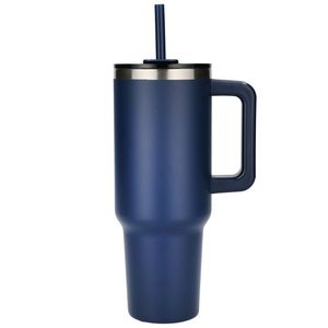 Pinnacle 40 oz Vacuum Insulated Eco-Friendly Travel Tumbler With Straw