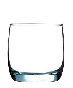 ~Nordic 10oz clear glass DOF S/4 in a Midnight black gift box - Etched